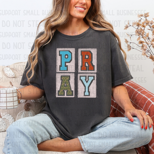 Pray Croquette Applique Digital
