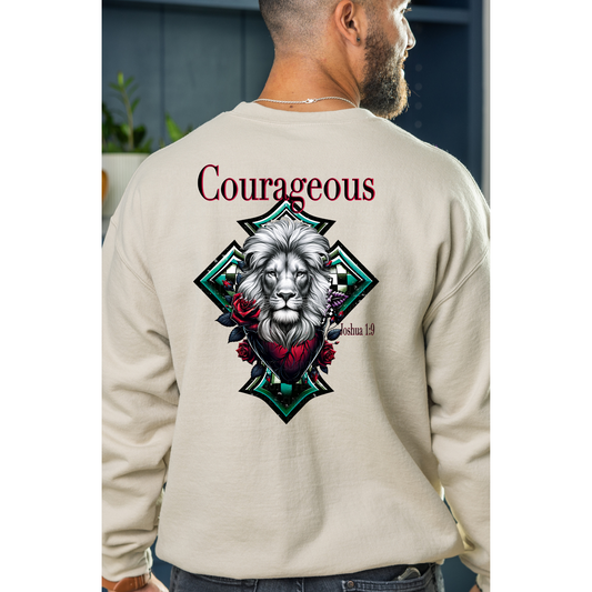 Courageous Joshua 1:9 Front & Back PNG