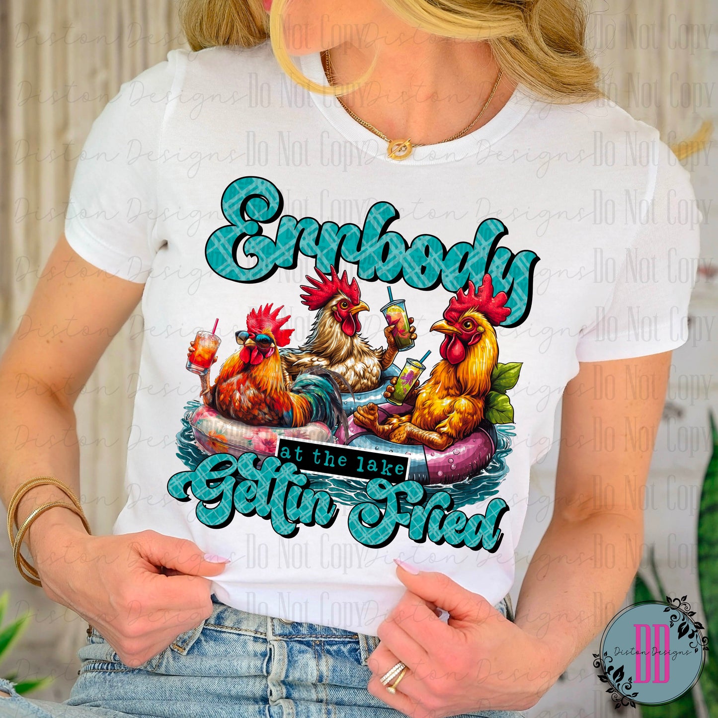 Errbody Gettin Fried, Funny Chicken T-shirt, Chicken Party Animals Tee