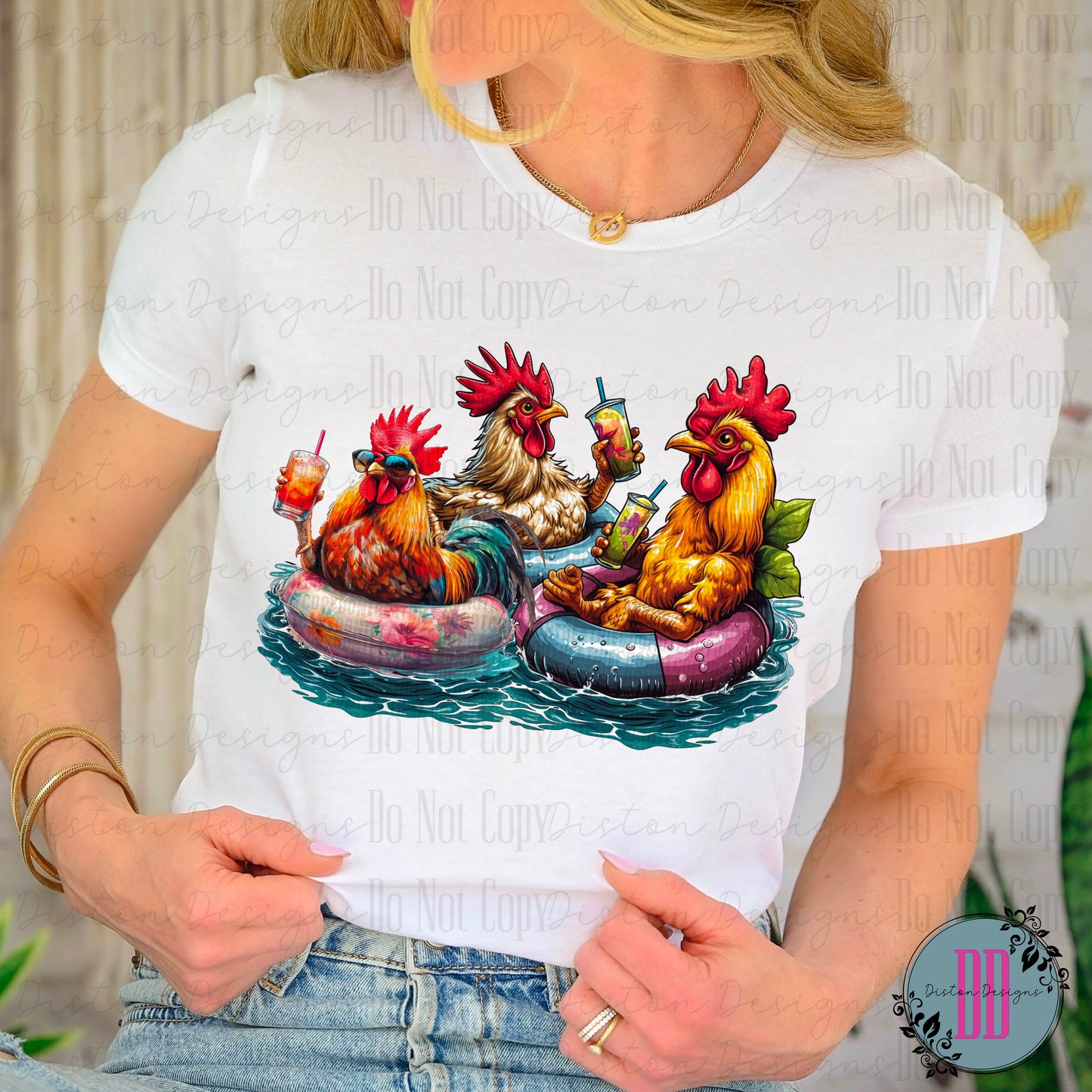 Errbody Gettin Fried, Funny Chicken T-shirt, Chicken Party Animals Tee