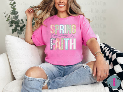 Spring Forward In Faith Tee: Embrace Renewal & Faith in Style!