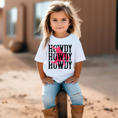 Howdy Pink Cowboy Tee: Toddler Western Style