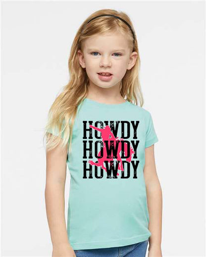 Howdy Pink Cowboy Tee: Toddler Western Style