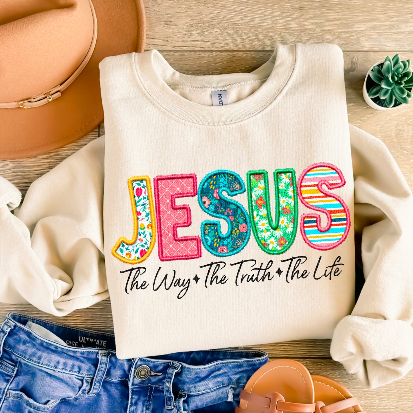 Jesus The Way The Truth The Life Shirt: Bold Faith Statement for Women of Faith