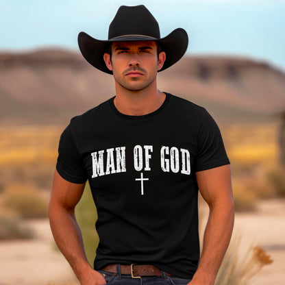 Man of God T-shirt: Powerful Graphic, Gildan Soft Style for Daily Faith Wear