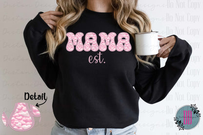 Mommy & Me Love: Faux Shag T-shirt Set for Mama & Mini