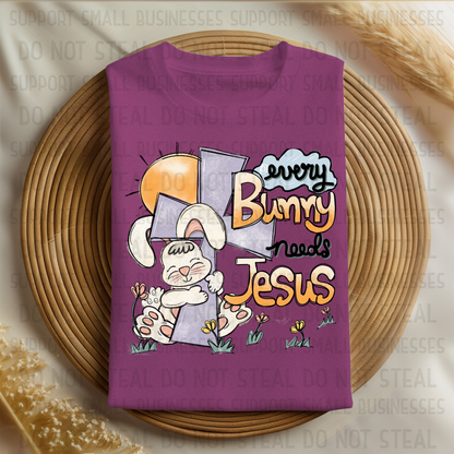 Every Bunny Needs Jesus Toddler & Adult Easter Tee