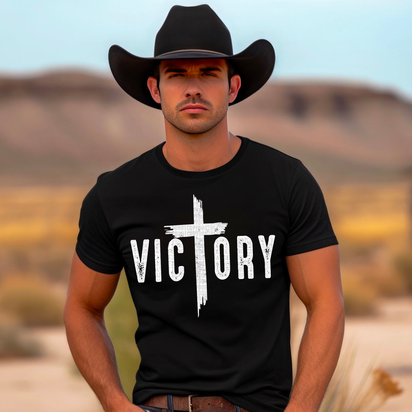 Victory T-shirt: Striking Cross Graphic, Gildan Soft Style for Men and Women of Faith