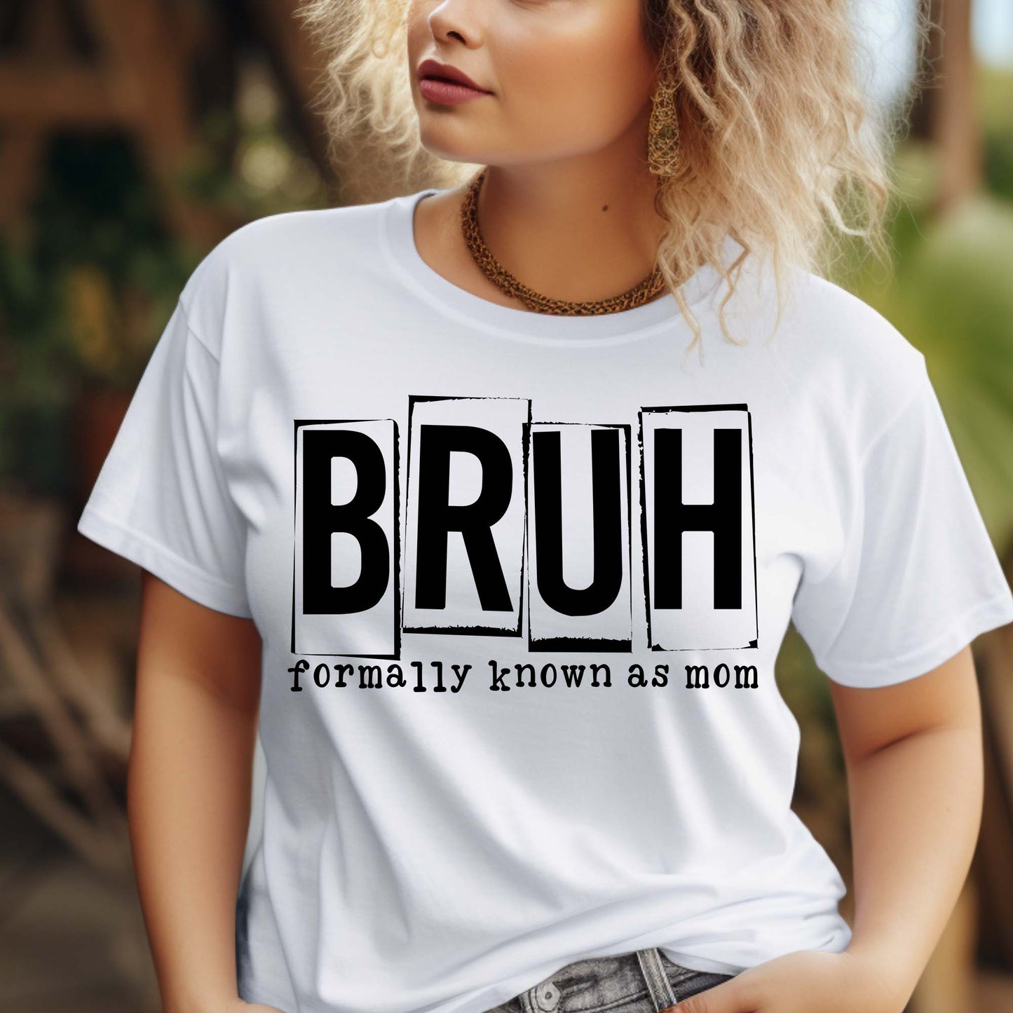 Mom's BRUH T-shirt: Soft, Humorous, Stylish Daily Comfort