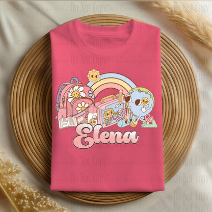 Personalized back to school T-shirt Girls Edition