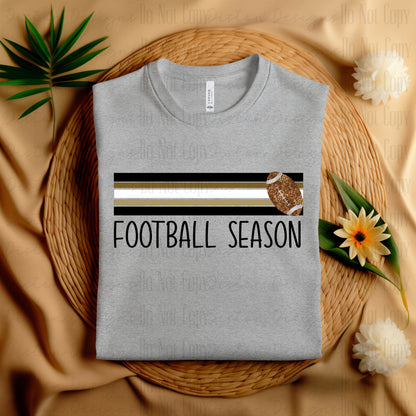 Retro Football Season T-shirt Classic or Sequin