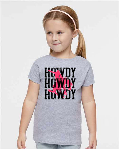 Howdy Pink Cowboy Tee: Toddler Western Style