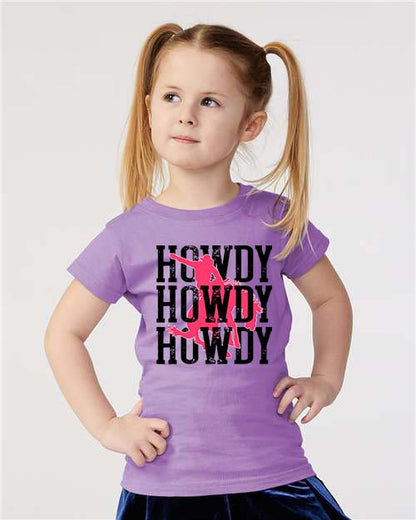 Howdy Pink Cowboy Tee: Toddler Western Style