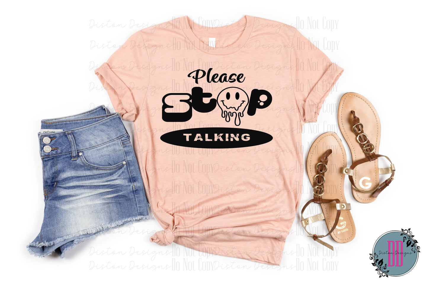 Please Stop Talking Graphic Tee