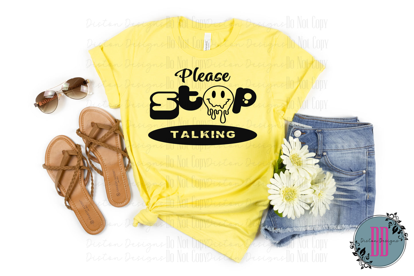 Please Stop Talking Graphic Tee