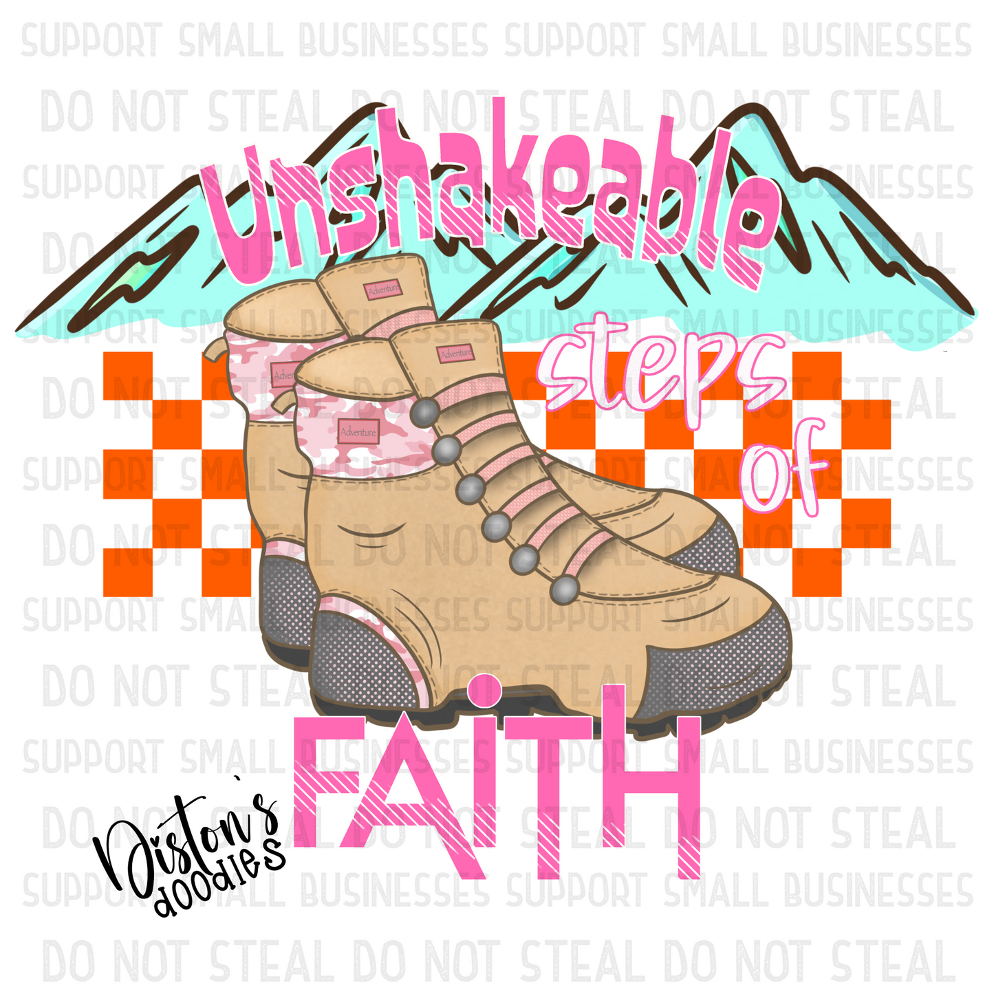 Unshakeable Steps of Faith PNG