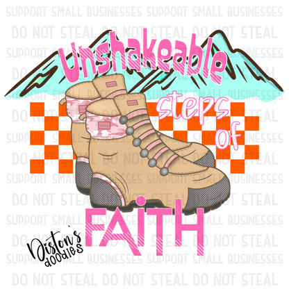 Unshakeable Steps of Faith PNG